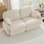 Canapé ergonomique en chenille à 2 couches avec coussins ronds à conception ergonomique facile à assembler-316857444
