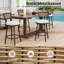 Tabouret de bar et de comptoir pivotant avec coussin (ensemble de 4)