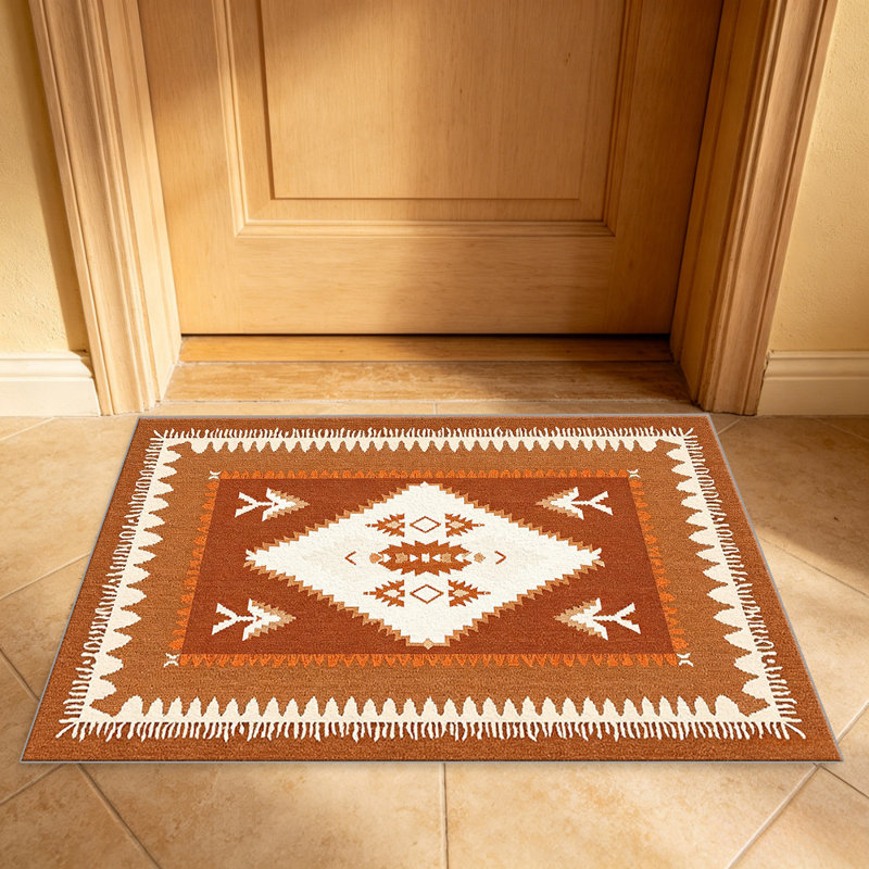 Fringe Rug   area rugs for Living Room, Soft and Comfortable, Suitable for all seasons, easy to maintain, machine washable Indoor floor mat, Under Table Farmhouse suitable for Bedroom, Dining Room, Study,  Balcony, Home Decor Patio