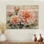 Dahlia moderne Muse de printemps I - art mural en bois Dahlia - sur bois de pin naturel-738054009
