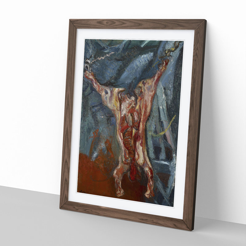 Beef Carcass by Chaim Soutine - Picture Frame Graphic Art, 65cm H x 48cm W x 2cm D, Walnut