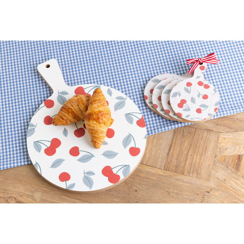 MDF Cherry Board, Serving Tray, White, Wood, Countertop, Kitchen, Spring, Tabletop