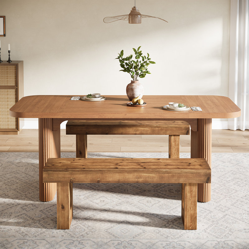 Solid Wood Dining Bench