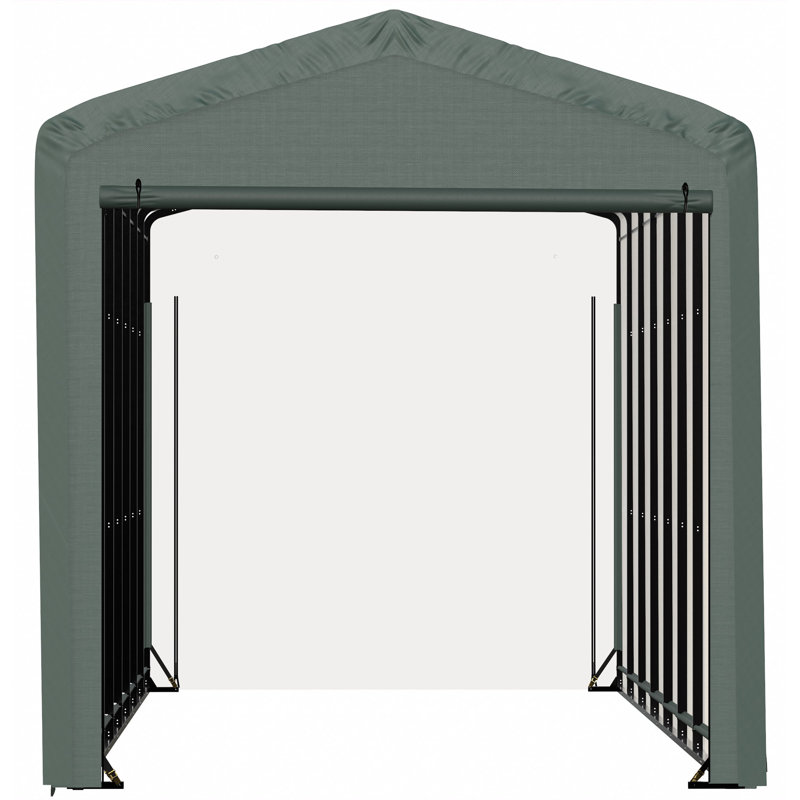 Garage Shelterube résistant au vent et à la neige, 14 x 36 x 16, vert