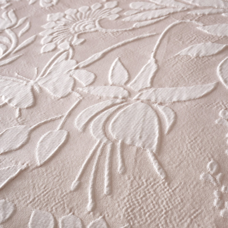 HAWORTH Cotton Blend Floral Duvet Cover Set with Pillowcases, Single Duvet Cover  + 1 Standard Pillowcase, Pink