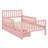 Wood Platform Bed With Guardrails On Both Sides And Drawers-416376841-416376886