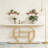 4-Tier Console Table Sofa Table Accent Table with Storage Shelves