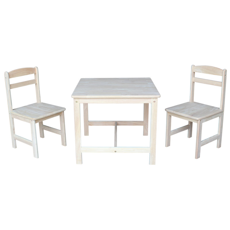 Ensemble 3 pièces de table et chaises pour enfants Dolson