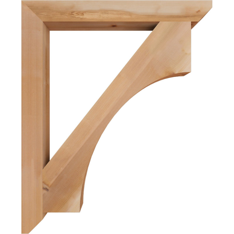Support en bois Westlake, Cèdre rouge, H 44 po x l 3,5 po x P 36 po