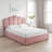 Glam Full Velvet Upholstered Lift-Up Storage Platform Bed with Arched Finger Headboard, Pink -1604685464-1590389984