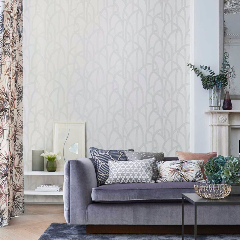 Meso 10.05m x 52cm Wallpaper Roll, Ivory