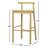 Davion Solid Wood 30" Bar Stool-217135274