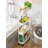 5.3" Slim Storage Cart - 4 Tiers Bathroom Organizer Mobile Shelving Unit Storage Rolling Utility Cart Slide Out Organizer For Kitchen Bathroom Laundry Narrow Places-110406611