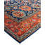 Tapis unique noué à la main bleu raffiné 8 pi 1 po x 10 pi 1 po Raffin
