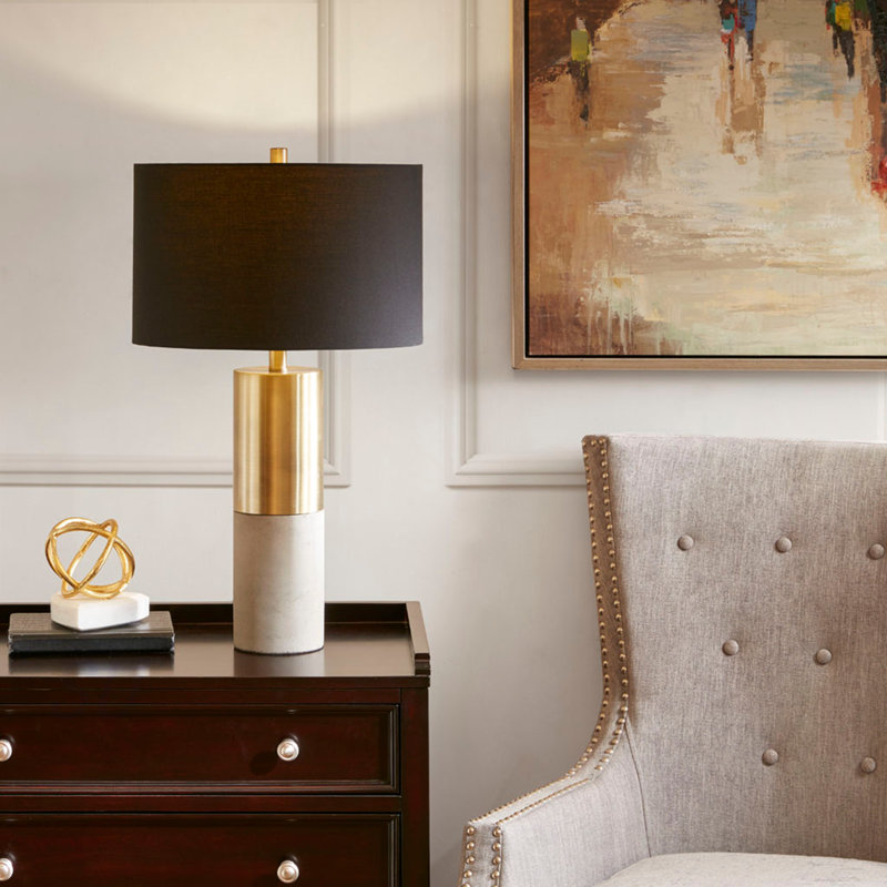 Concrete Table Lamp,Metal And Concreate Base Material