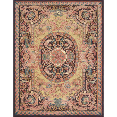Savonnerie Wool Oriental Indoor Rug