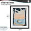 «Reading At Sunset in Hammock», impression sous verre encadrée, design par The Prints Vibe-130835777-130835778