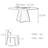 Gray sintered stone solid wood dining table set-108353449