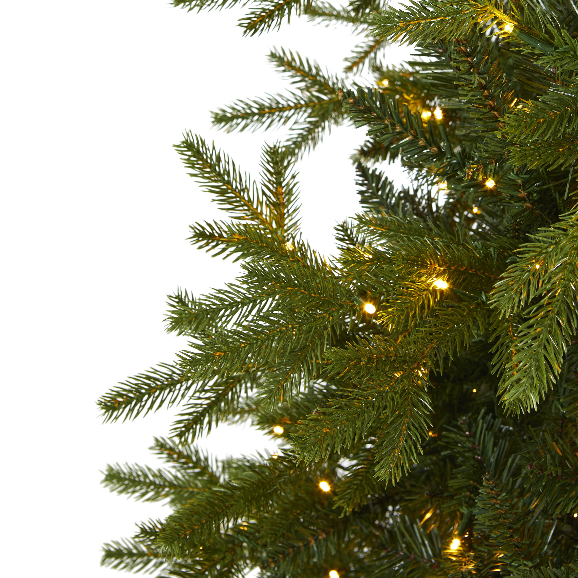 Lighted Artificial Fir Christmas Tree, 7' H