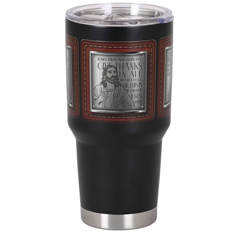 Gobelet Jésus Scriptures noir 30 oz