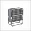 Lit pliant de 75 po x 38 po avec tête de lit réglable, lit escamotable en mousse à mémoire de forme de 5 po pour les personnes de grande taille, lit d'invité portable robuste sur roulettes, lit simple à assembler facilement