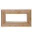 Console cannelée en bois avec tablette de rangement, parfaite pour le salon, le vestibule et le couloir