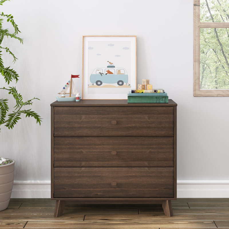 Commode 3 tiroirs Adrundhati, Noyer