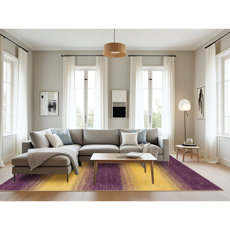 Abstract Indoor Rug, Rectangle 8' x 10'