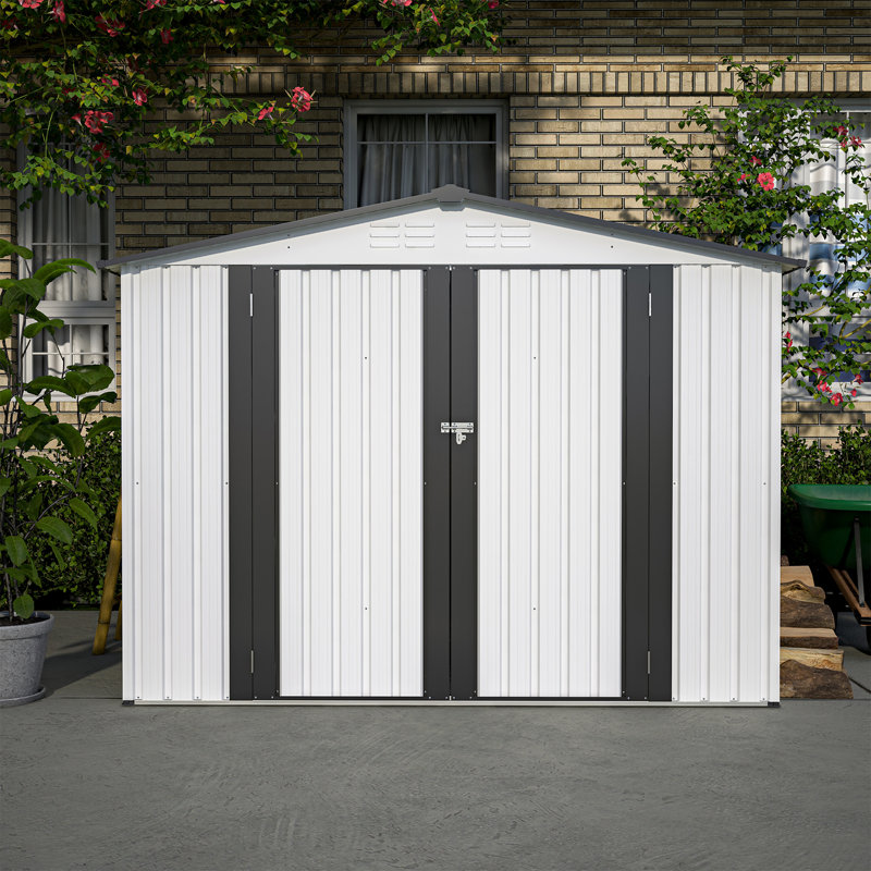 Outdoor Storage Shed, 72.4" H x 97.2" W x 72" D