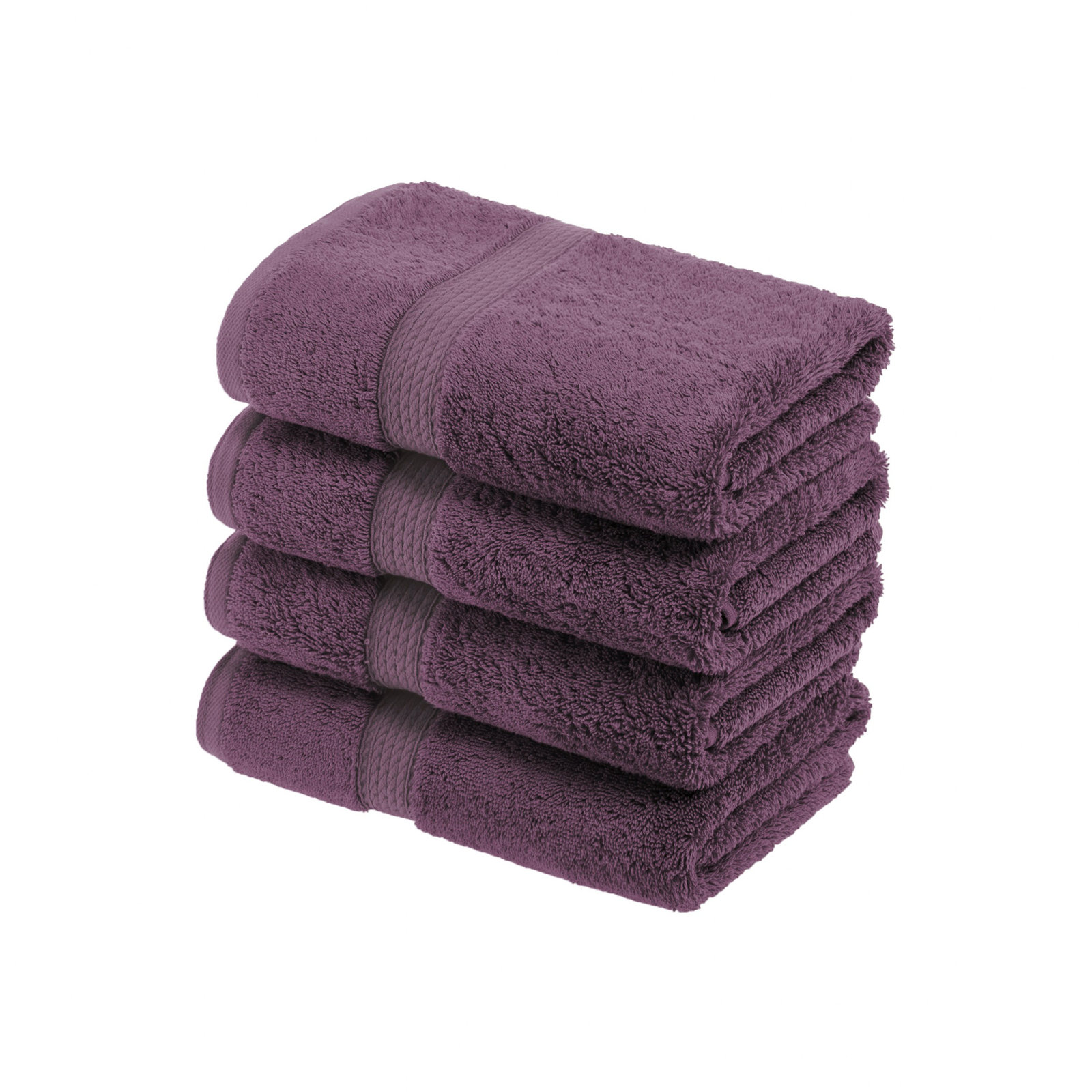Egyptian Cotton Washcloth Set, Plum