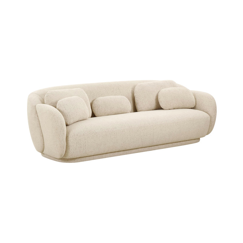 Tov Furniture Misty Cream Boucle Sofa, Cream
