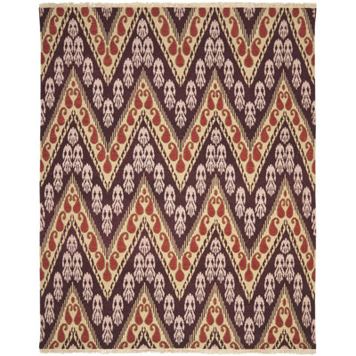 Vera Hand Knotted Wool Ikat Rug