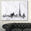 Paysage urbain «Paris with Eiffel Silhouette», peinture-21971343-35123763