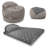 CordaRoy's Chenille Nest Gaming Convertible Bean Bag Chair-196392258-196392260