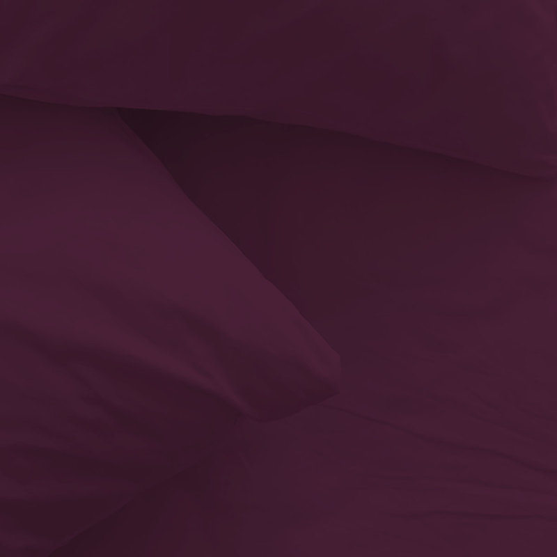 Ensemble de draps en rayonne de bambou 6 pièces , Ensemble de draps pour taille de lit grand avec un, Aubergine