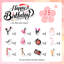 Décorations pour gâteaux de maquillage, 24 pièces de petits gâteaux de maquillage / petits gâteaux de fête de maquillage + 1 pièce de gâteau pour thème de maquillage