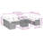 Vidaxl Garden Sofa Set Black, Cream White