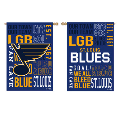 Double Sided 44'' H x 28'' W Polyester House Flag