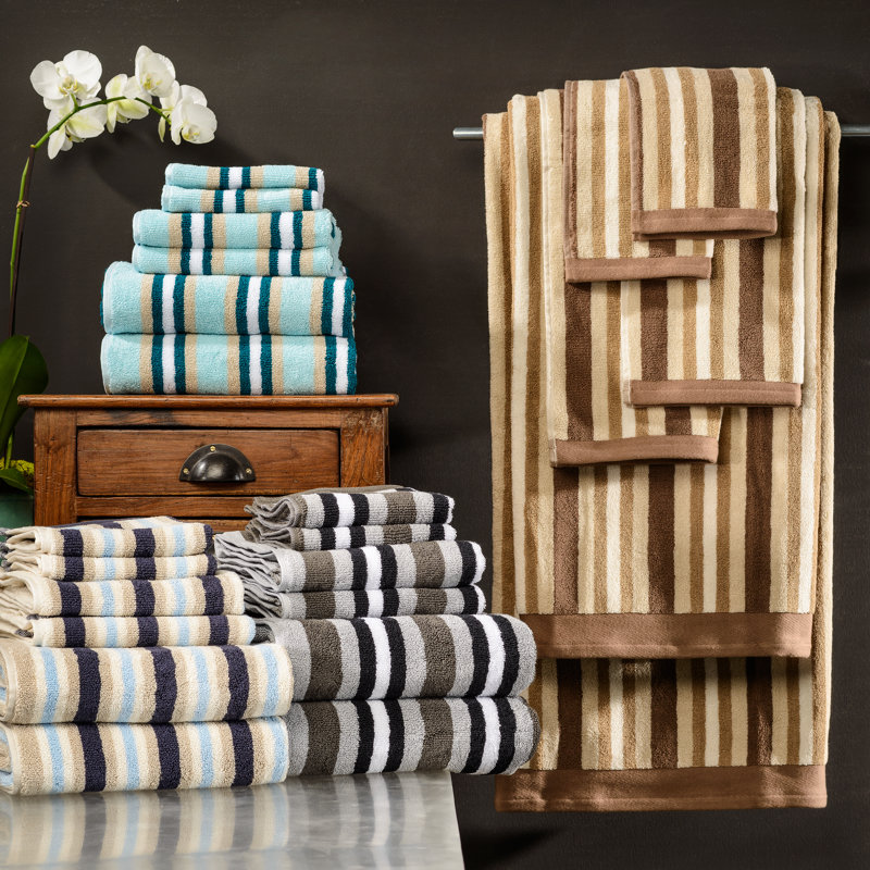 Ensemble de draps de bain 2 pièces Blue Nile Mills, Gris anthracite