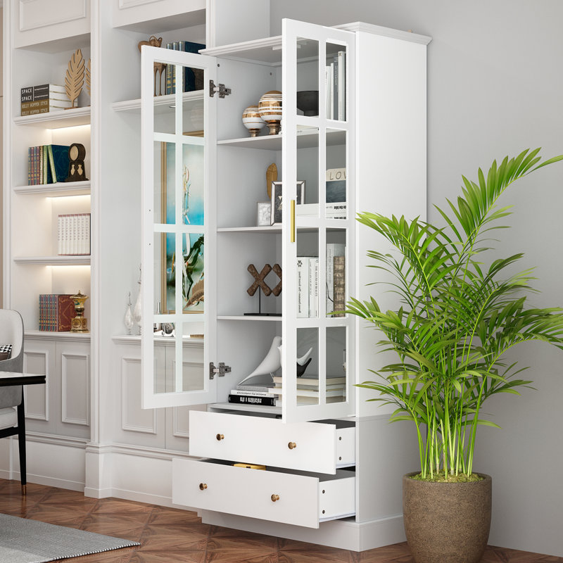 Bettyjane Storage Bookcase, White