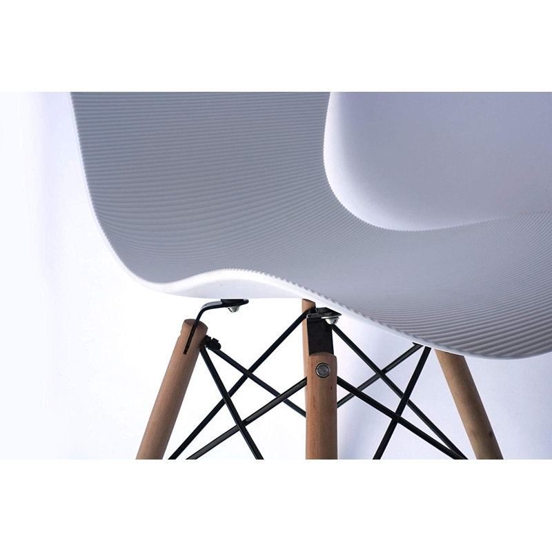 Chaise d'appoint Carbone Clegg, Blanc