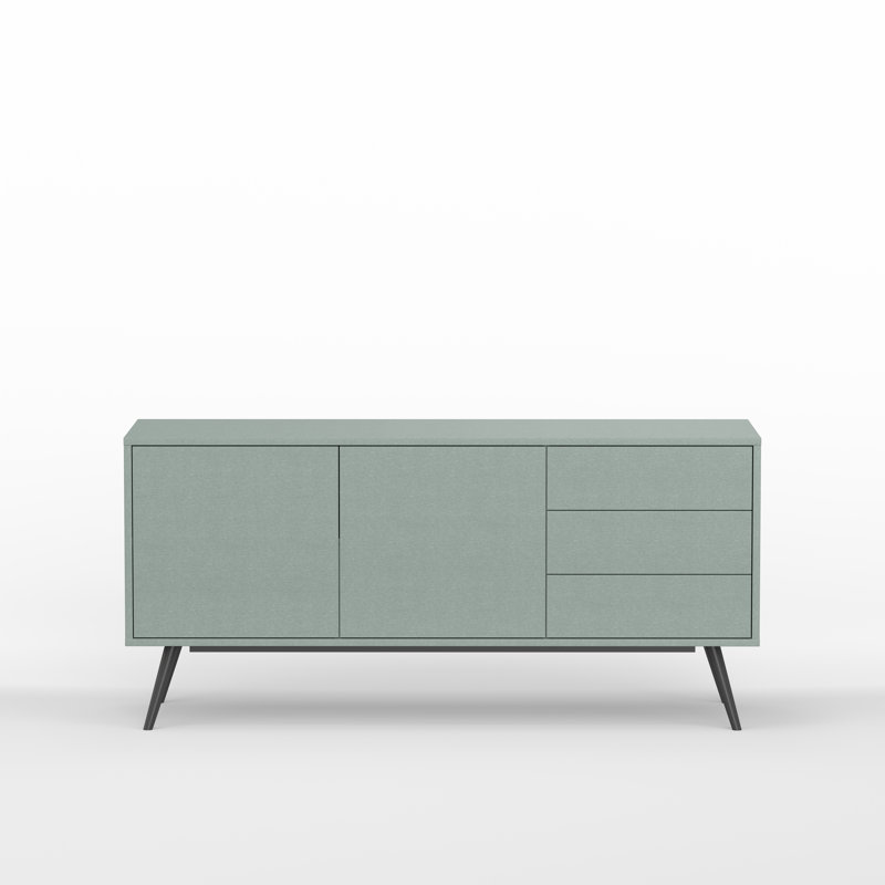 Aubine TV Stand for TVs up to 70", Blue/Gray