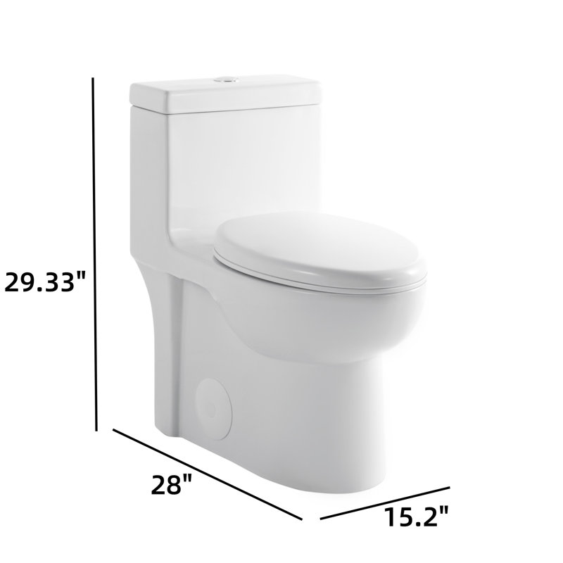 Débardeur de toilette une pièce à double chasse avec bouton blanc éclatant
