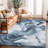 Abstract Wave Contemporary Area Rug-395693096