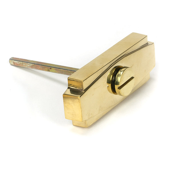 Art Deco Thumbturn, Polished Brass