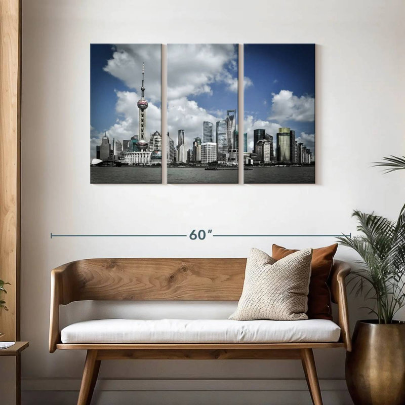 Nicci Pudong Island, Changhaï, H 28 po x l 45 po