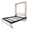 Ensemble de cadre en métal pour lit escamotable Murphy, format lit double adaptable verticalement ou horizontalement vers le bas.