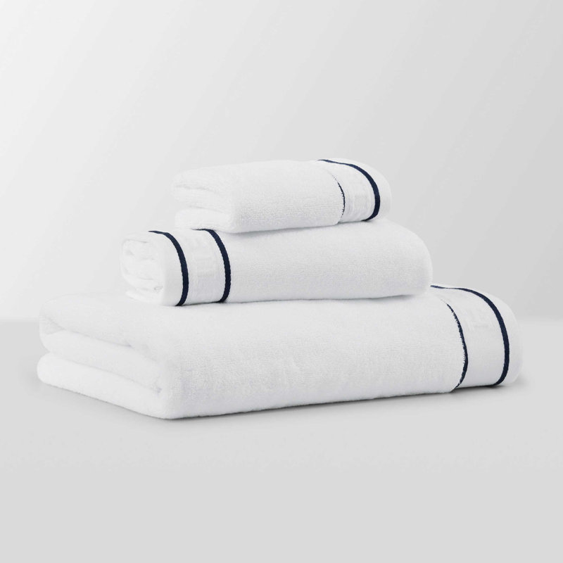 Ensemble de serviettes 6 pièces Tommy Hilfiger, Blanc