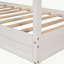 Lit simple en bois massif avec structure en L et clôture en bois massif-1749686051