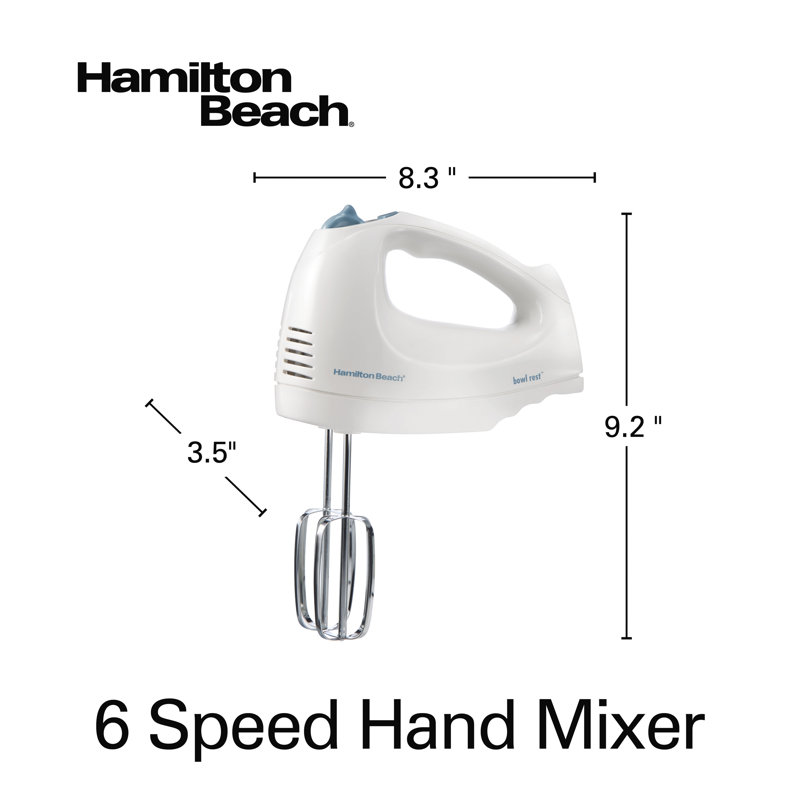 Hamilton Beach® Hand Mixer 6 Speeds White